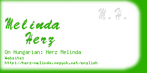 melinda herz business card